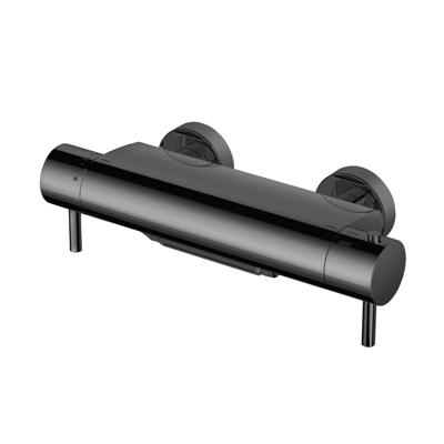 Hotbath Cobber Thermostatische Badmengkraan Cascade Uitloop Zwart Chroom B021