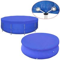 VidaXL Zwembadafdekking pe rond 460 cm 90 g/m² - thumbnail