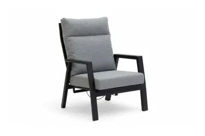 Trestino verstelbare lounge tuinstoel lectoure zwart