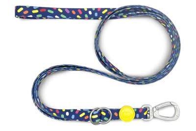 MORSO HONDENRIEM VERSTELBAAR GERECYCLED COLOR INVADERS PAARS 75-230X1,5 CM 4-20 KG - thumbnail