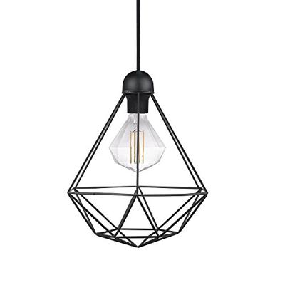 Hanglamp industrieel zwart kooi &apos; Nordlux Tees&apos; E27 fitting