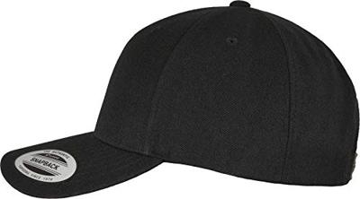 Flexfit FX5789M YP Classics 5-Panel Premium Curved Visor Snapback Cap - Black - One Size