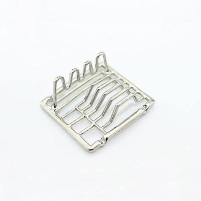 Miniatuur Doll House mini schotel plank keuken speelgoed (zilver)