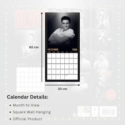 Elvis Presley Kalender 2026 Elvis Presley Kalender 2026