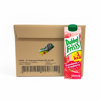 DubbelFrisss 1kcal framboos cranberry (8x 350ml) - thumbnail