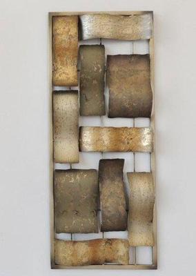 Frame 3D Art - Gouden Abstractie 25X60cm