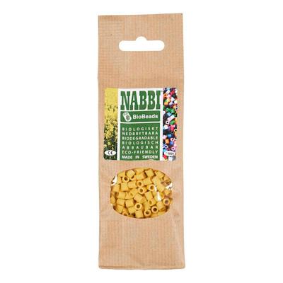 Creativ Company Https://www.cchobby.nl/biobeads-van-nabbi-afm-5x5-mm-gatgrootte-2-5-mm-medium-geel-1000-stuk-1-doos