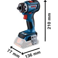 Bosch Professional GSR 18V-90 FC 06019K6203 Accu-schroefboormachine 18 V Li-ion Zonder accu, Zonder lader, Incl. koffer - thumbnail