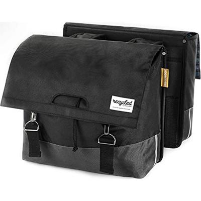 UrbanProof Urban proof dubbele fietstas 55l zwart/grijs - gerecycled rpet