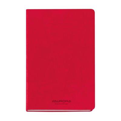 Notitieboek aurora capri a5 192blz lijn 80gr rood