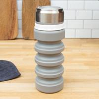 Opvouwbare Waterfles - Grijs - thumbnail