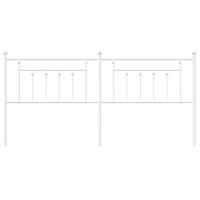 Hoofdbord 193 cm metaal wit - thumbnail