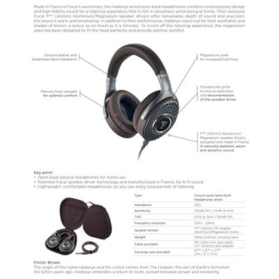 Focal: Hadenys open-back hoofdtelefoon - Bruin