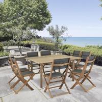 Trädgårdsstol Acacia Grijs (2 Stuks) - thumbnail