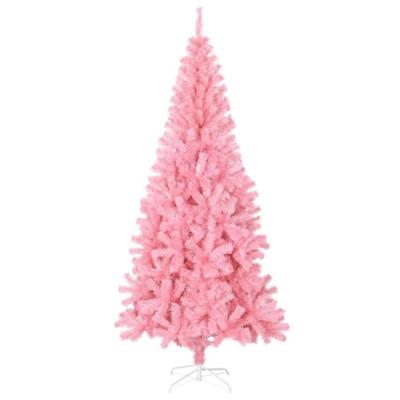 VidaXL Kunstkerstboom met standaard 210 cm pvc roze VidaXL Kunstkerstboom met standaard 210 cm pvc roze