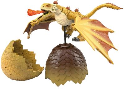 Mega Construx draak Game of Thrones junior 10 cm beige 2 delig