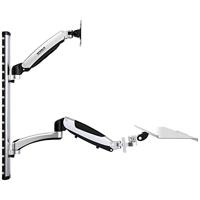 SpeaKa Professional SP-MM-730 Monitor-wandbeugel 1-voudig 43,2 cm (17) - 68,6 cm (27) Zwart/zilver In hoogte verstelbaar, Kantelbaar en zwenkbaar, Draaibaar - thumbnail