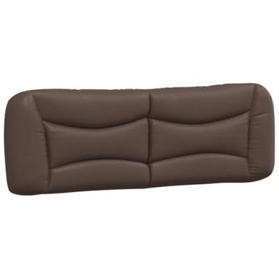 Bed met matras kunstleer bruin 160x200 cm