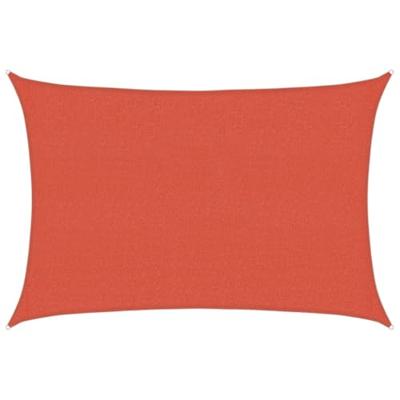 VidaXL Zonnezeil 160 g/m² 2,5x3,5 m hdpe terracottakleurig