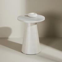 Nohr Ronde Bijzettafel 'Mikeisha' 35cm, kleur Glossy Wit - thumbnail