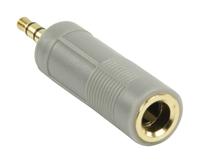 Bandridge Blue Hoofdtelefoon Adapter (3.5mm M - 6.3mm F Stereo) - thumbnail