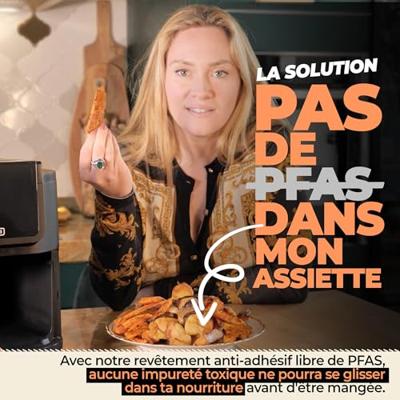 Airfryer Bourgini 184172 Zwart 8 L