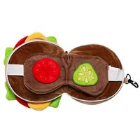 Relaxeazzz Hamburger Rond Pluche Reiskussen & Slaapmasker - thumbnail