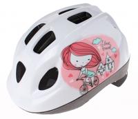 Polisport Helm prinses wit maat 46/53 cm - thumbnail