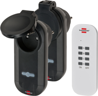 Brennenstuhl Comfort-Line Radiografisch bediende schakelaarset | RC CE1 0201 | IP 44 FR - 1507031 - thumbnail