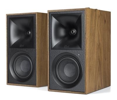 Klipsch: The Fives Draadloze Boekenplank Speakers 2 stuks - Walnoot