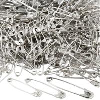 Creativ Company Veiligheidsspelden, l: 28+31+36 mm, dikte 0,7-0,8 mm, zilver, 600 stuk/ 1 doos - thumbnail