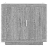 Dressoir 80x40x75 cm bewerkt hout grijs sonoma eikenkleurig - thumbnail