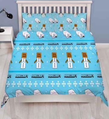 Minecraft dekbedovertrek tweepersoons polarbear 200 x 200 cm Minecraft dekbedovertrek tweepersoons polarbear 200 x 200 cm