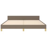 Bedframe zonder matras stof taupe 160x200 cm - thumbnail