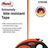 flexi Rollijn Xtreme Tape Leash, zwart-rood, Maat: XS 3m - thumbnail