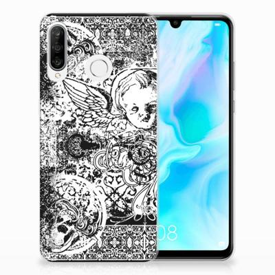 Silicone Back Case Huawei P30 Lite Skulls Angel Silicone Back Case Huawei P30 Lite Skulls Angel