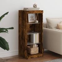 Dressoir met LED-verlichting 41x37x100 cm gerookt eikenkleurig - thumbnail