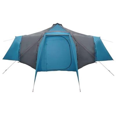 Tipi Tent met dak Blauw en Grijs 492 x 492 x 275 cm Stof