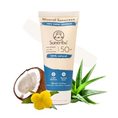 Suntribe Zonnebrandcrème mineral - spf 50 - lichaam en gezicht