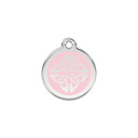 Tribal Arrows Pink roestvrijstalen hondenpenning small/klein dia. 2 cm RedDingo - Reddingo - thumbnail