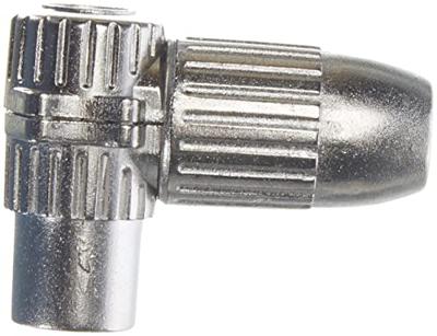Axing CKK 4-00 Coax-koppeling, haaks Aansluitingen: Coax-bus IEC, Coax-bus IEC Kabeldiameter: 6.8 mm 1 stuk(s)