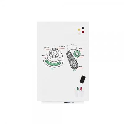 Rocada Whiteboard 6420MATT (b x h) 115 cm x 75 cm Wit (RAL 9003) Kunststof coating Incl. opbergbakje, Horizontaal- of verticaalformaat