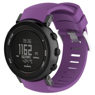 Silicone vervangende polsband voor SUUNTO core ALU Zwart (paars) Silicone vervangende polsband voor SUUNTO core ALU Zwart (paars)