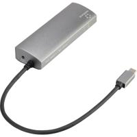 Renkforce Netwerkadapter/Hub 1 GBit/s USB-C 3.2 Gen 1, LAN (10/100/1000 MBit/s), USB-A 3.2 Gen 1 - thumbnail