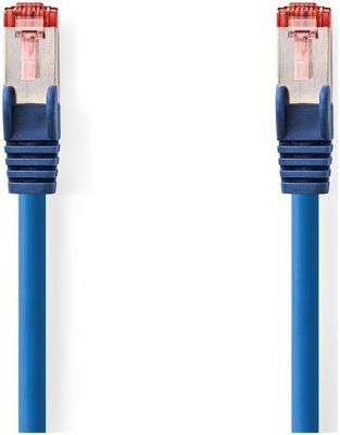 Nedis CAT6 Netwerkkabel | RJ45 Male | RJ45 Male | S/FTP | 2.00 m | Rond | LSZH | Blauw | Label - CCGL85221BU20