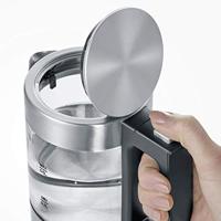 Severin 3472 Waterkoker Snoerloos, Oververhittingsbeveiliging Aantal/Volume: 0.5 l RVS (geborsteld), Zwart - thumbnail