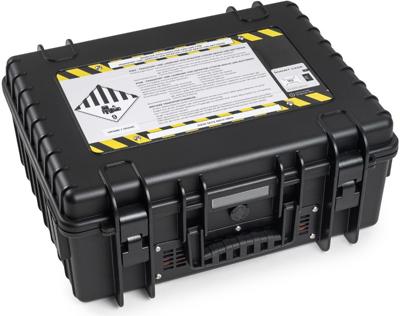 De Raat koffer voor Lithium-Ion batterijen, medium, 13 l, zwart