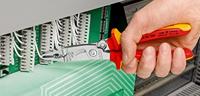 Knipex Elektro installatietang geïsoleerd | Meercomponenten-omhullingen | VDE-gekeurd | Geïntegreerde openingsveer - 13 96 200 T BK - thumbnail
