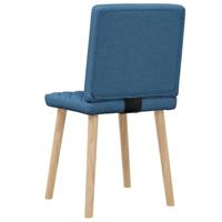 Eetkamerstoelen 2 st stof blauw - thumbnail