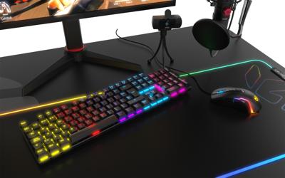 Gaming Keyboard Krom Kasic Zwart Qwerty US Gaming Keyboard Krom Kasic Zwart Qwerty US
